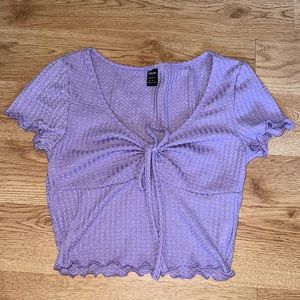SHEIN purple crop top size xs.